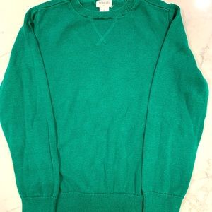 Crewcuts size 8 boys cotton green sweater.